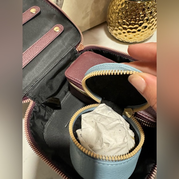 SOLD💜AIMEE KESTENBERG 3 pieces leather travel set ♥️ - Picture 9 of 12